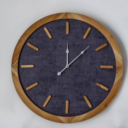 MDR Trading Inc. FP-MIN-344 Brown Frame And Numbers On Navy Blue Wall Clock 