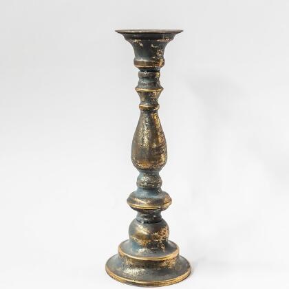MDR Trading Inc. FP-DAF-079_Q01 Antique Gold With Gray Wash Color Candle Holder 