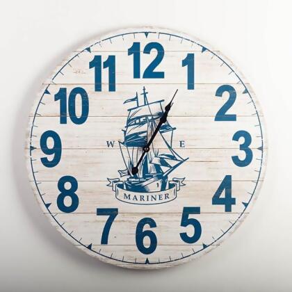 MDR Trading Inc. FP-MIN-291_Q01 Mariner With Sail Boat Wall Clock 