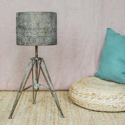 MDR Trading Inc. FP-DAF-057-G_Q01 Antique Gold Color Lamp Look Candle Holder 