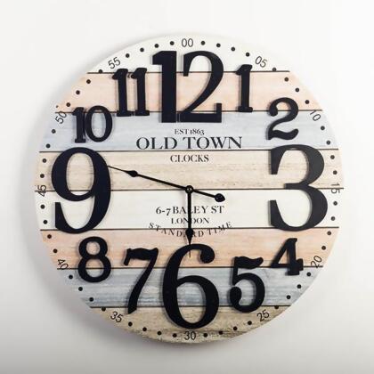 MDR Trading Inc. FP-MIN-298_Q01 Old Town Plank Look Wall Clock 