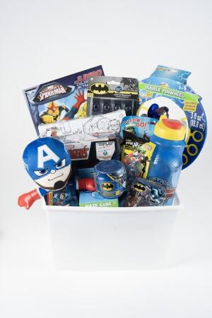 Ohio Basket Chic DC & Marvel Super Hereos Kids Gift Basket