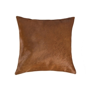 UPC 676685000019 product image for Natural Home Decor 676685000019 Torino Cowhide Pillow, 1-Piece, Brown, 18