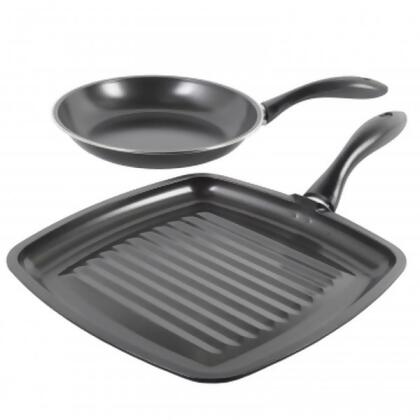 Gibson 92174.02 Westleton Cookware Set, Black - 2 Piece 