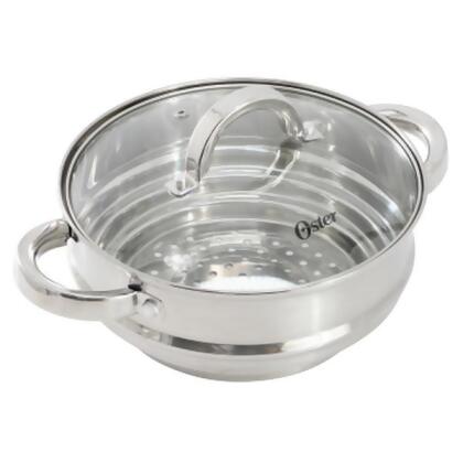 Oster 143758.02 8 in. Sangerfield Universal Stainless Steel Steamer with Lid 