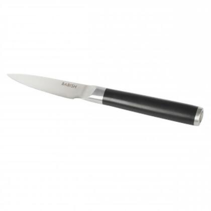 Babish 135443.01R 3.5 in. High-Carbon Stainless Steel Full Tang Paring Knife, Black 