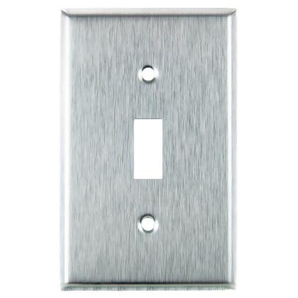 Sunshine Lighting B3167335 Sunlite Toggle Switch Plate - 1-Gang - Silver - Pack of 12 