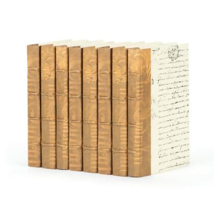 Go Home MDK25LF 8 x 6 x 12 D in. Linear Foot of Mod Bourbon Washed Books 