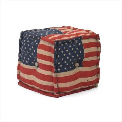 Deco Home Stars & Stripes Pouf-Square 