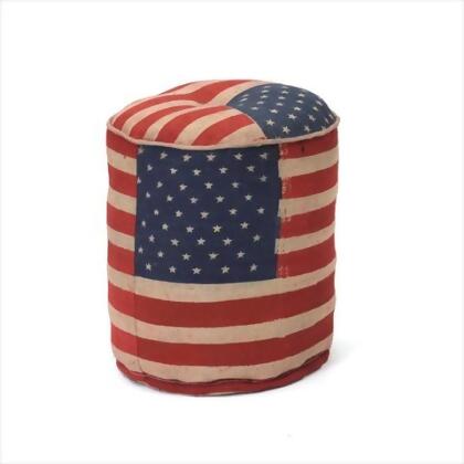 Deco Home Stars & Stripes Pouf-Round 