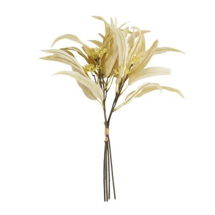 Saro Lifestyle FL260.GL 17 in. Eucalyptus Stem Floral Accent, Gold - Set of 12 