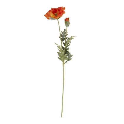 Saro Lifestyle FL917.OR 30 in. Poppy Stem Floral Accent, Orange - Set of 12 