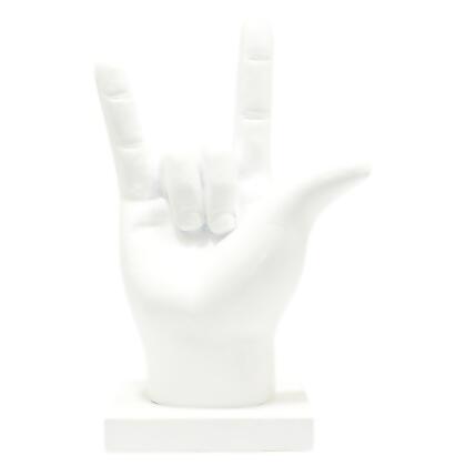 Lifestyle Brands 676685055231 Adam & Friends Home Decor I Love You Sculpture | 1-Piece | White 