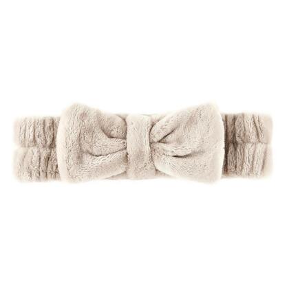 Bella Apparel P2400 Plush Bow Headband, Flax 