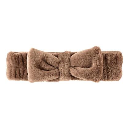 Bella Apparel P2405 Plush Bow Headband, Mocha 
