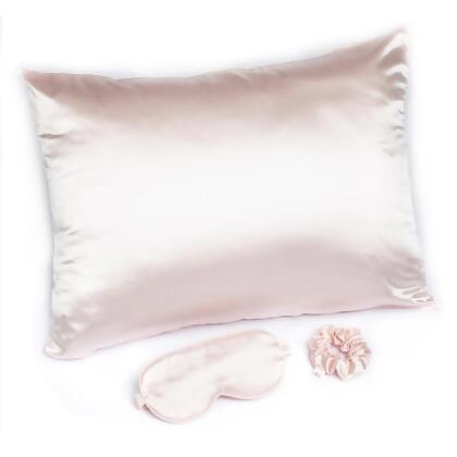 Bella Home SLP3P Goodnight Gorgeous Satin Sleep Set, Pink 