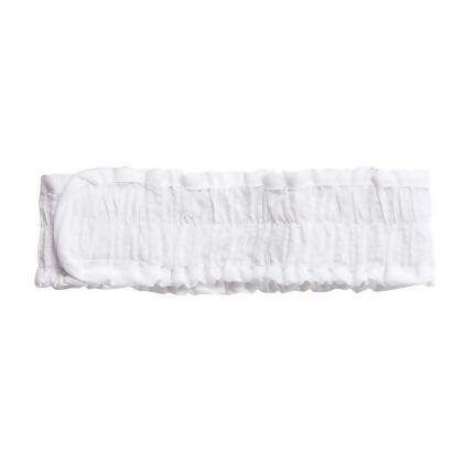 Bella Apparel HB-SW Seersucker Spa Headband, White 