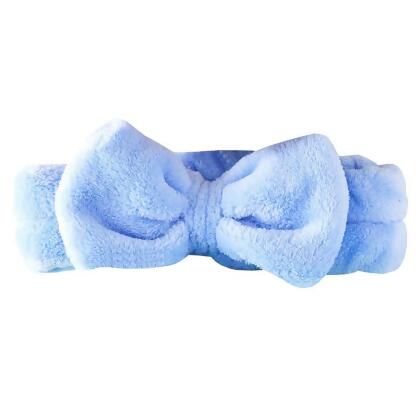 Bella Apparel HB-BPW Plush Bow Spa Headband, Periwinkle 