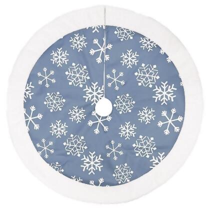 Celebrations 9095949 Home Snowflake Tree Skirt, Blue & White - Pack of 4 