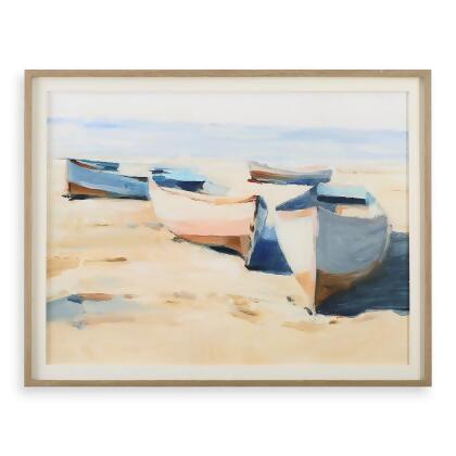 Uttermost 32378 Beached Boats Framed Print 