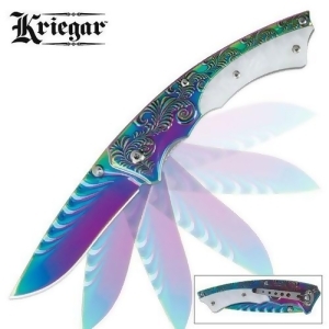 Edgework Kg149 Kriegar Rainbow Titanium Assisted Open Pocket Knife - All
