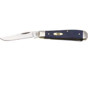 Case Cutlery C63731 Medium Trapper 3.5 in. 2-Blade Sycamore Folding Knife, Blue - All