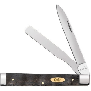 Case Cutlery C14007 Baby Doctor Two-Blade 3.375 in. Black Curly Handle Pocket Knife - All