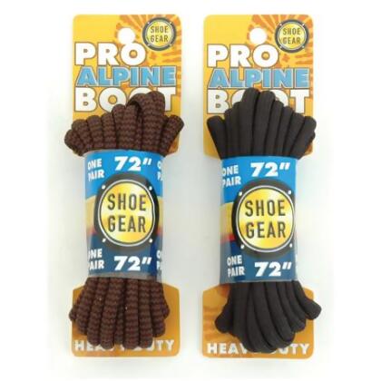 Shoe Gear 375098 45in. Alpine Boot Laces - Black 