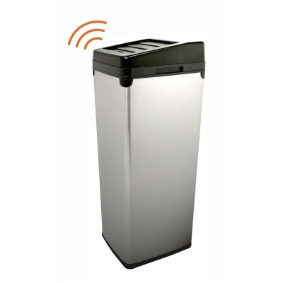 iTouchless IT14SC 52 Liter Touchless Trashcan Square Stainless 