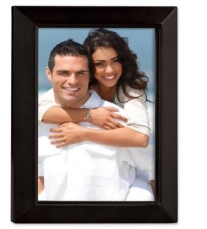 Lawrence Frames 725080 Lawrence Frames Black Wood 8x10 Picture Frame - Estero Collection
