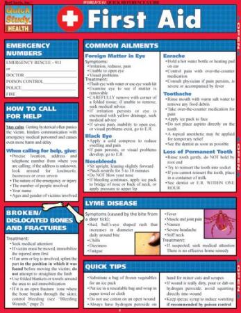 BarCharts- Inc. 9781572226999 First Aid 