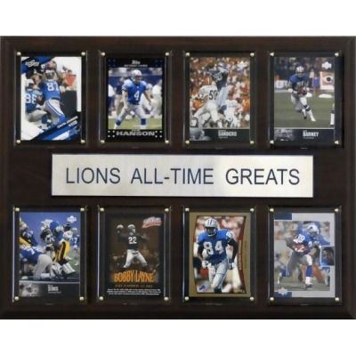C & I Collectables 1215ATGLION NFL Detroit Lions All-Time Greats Plaque 