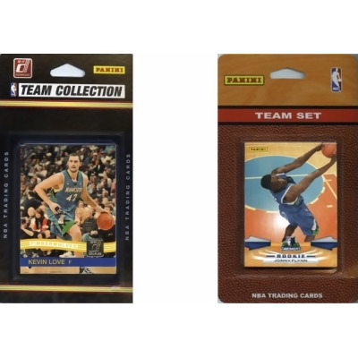 C & I Collectables TWOLVES2TS NBA Minnesota Timberwolves 2 Different Licensed Trading Card Team Sets 
