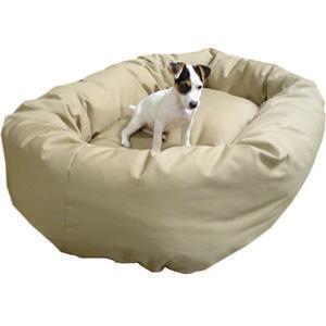 Majestic Pet 788995611257 24 in. Small Bagel Bed- Khaki