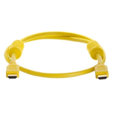 CMPLE 991-N 3FT 28AWG HDMI Cable with Ferrite Cores- Yellow 
