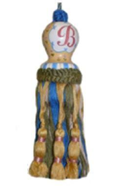 123 Creations CK094CC Initial C hand painted tassel 