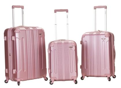 Rockland F190-Pink 3 Pc Abs Upright Set