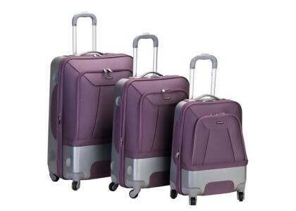 ROCKLAND F135-LAVENDER 3 ROME PC HYBRID EVA/ABS LUGGAGE SET