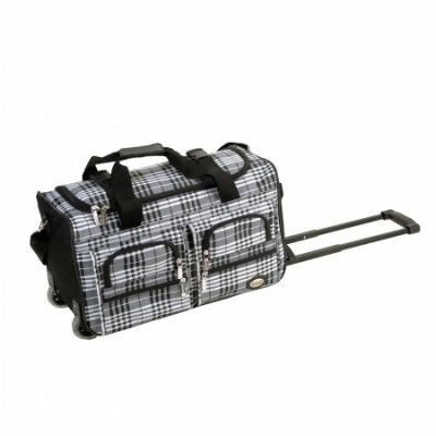 Rockland PRD422-BlackCross 22 in. Rolling Duffle Bag 