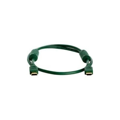 Cmple 782-N 28AWG HDMI Cable with Ferrite Cores - Green - 3FT 