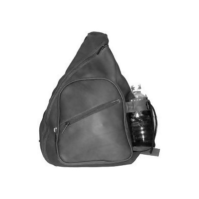 David King & Co 318B Backpack Style Cross Body Bag- Black 
