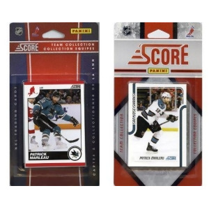 C & I Collectables SHARKS2TS NHL San Jose Sharks Licensed Score 2 Team Sets