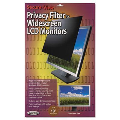 Kantek SVL190W Secure View Notebook-LCD Monitor Privacy Filter For 19 in. Widescreen 