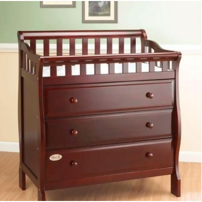 Orbelle Trading 3143c Changing Station Cherry with 3 Drawers 