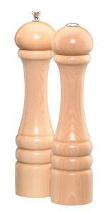 Chef Specialties 10200 10 Inch - 26cm ImperialNatural Pepper Mill Salt Shaker Set 