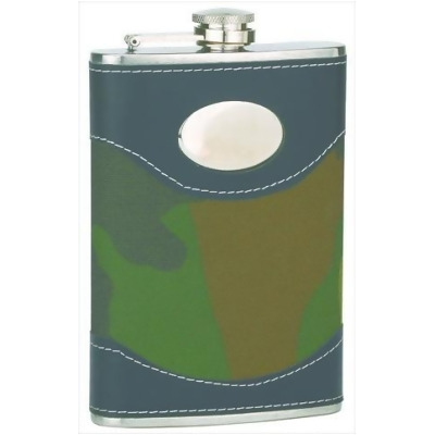 FJX Wholesale HFL-W008M 8oz Camouflage Engrave Stainless Steel Hip Flask 