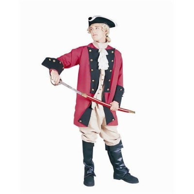 RG Costumes 80134 Colonial Captain Costume - Red - Size Adult Standard 