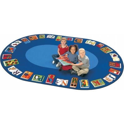 Carpets For Kids 2616 Reading by the Book 8.25 ft. x 11.67 ft. Oval Carpet 