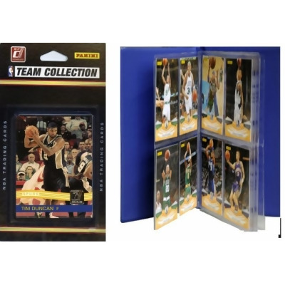 C & I Collectables 2010SPURSTS NBA San Antonio Spurs Licensed 2010-11 Donruss Team Set Plus Storage Album 