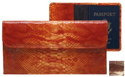 Raika NI 174 BROWN Travel Pouch with Passport - Brown 